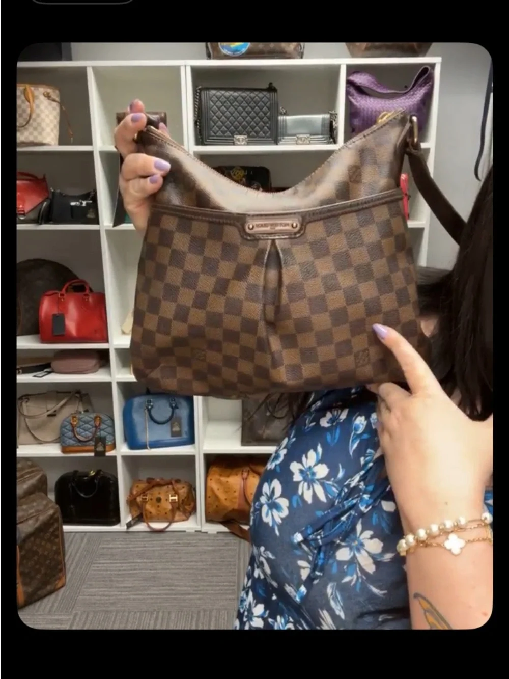 Louis Vuitton Damier Bloomsbury with callouts & receipt - Picture 2 of 13
